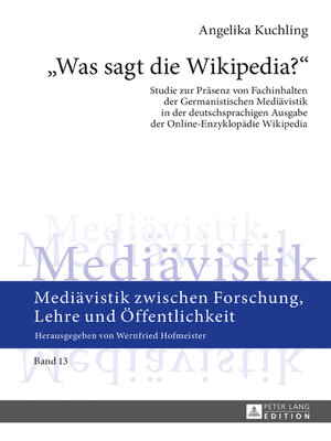 cover image of «Was sagt die Wikipedia?»